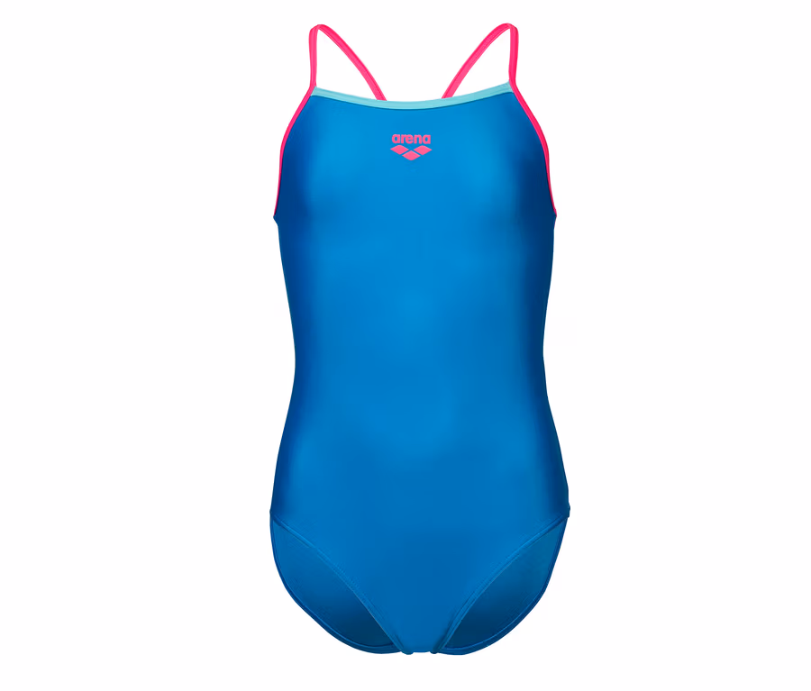 Blauer arena Feel Kinder-Badeanzug Light Drop Back Solid.