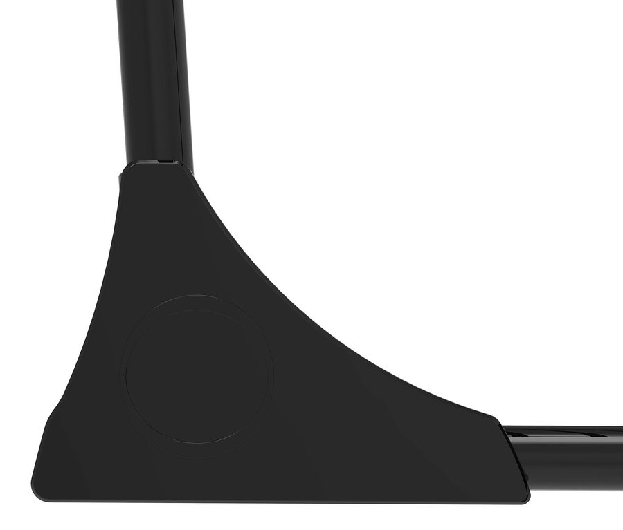 Detailansicht eines schwarzen Teleskop-Wäscheständers »Ultra«.