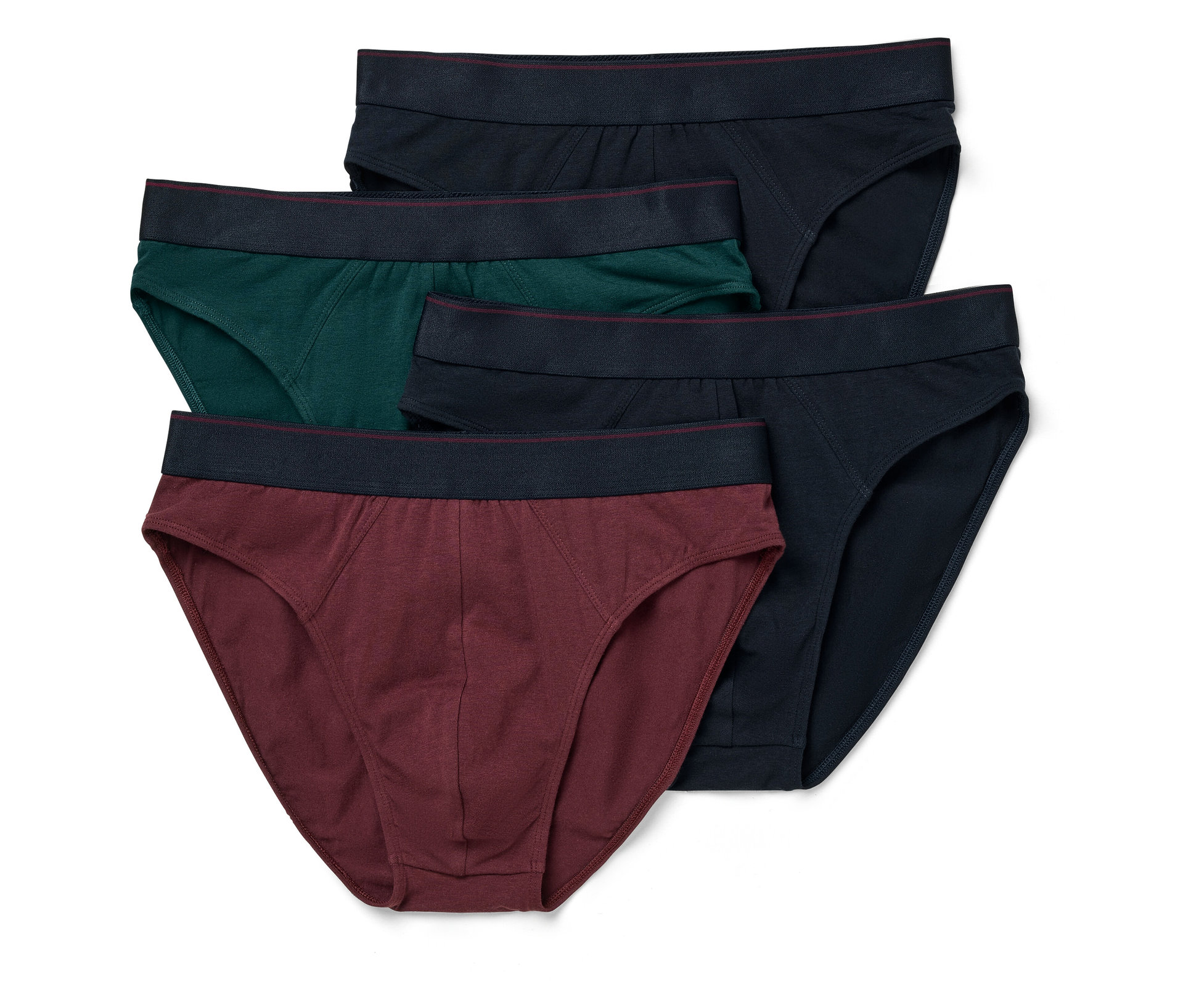 Slips - Herren - Gr. L/6 - dunkelrot - dunkelrot