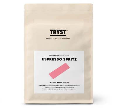Ein Beutel TRYST - Espresso Spritz - 250 g Ganze Bohne.