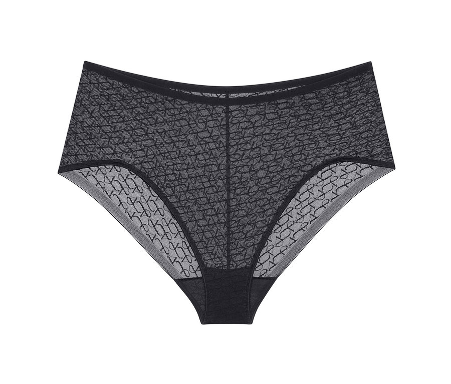 Schwarzer Triumph Signature Sheer Maxi EX Slip.