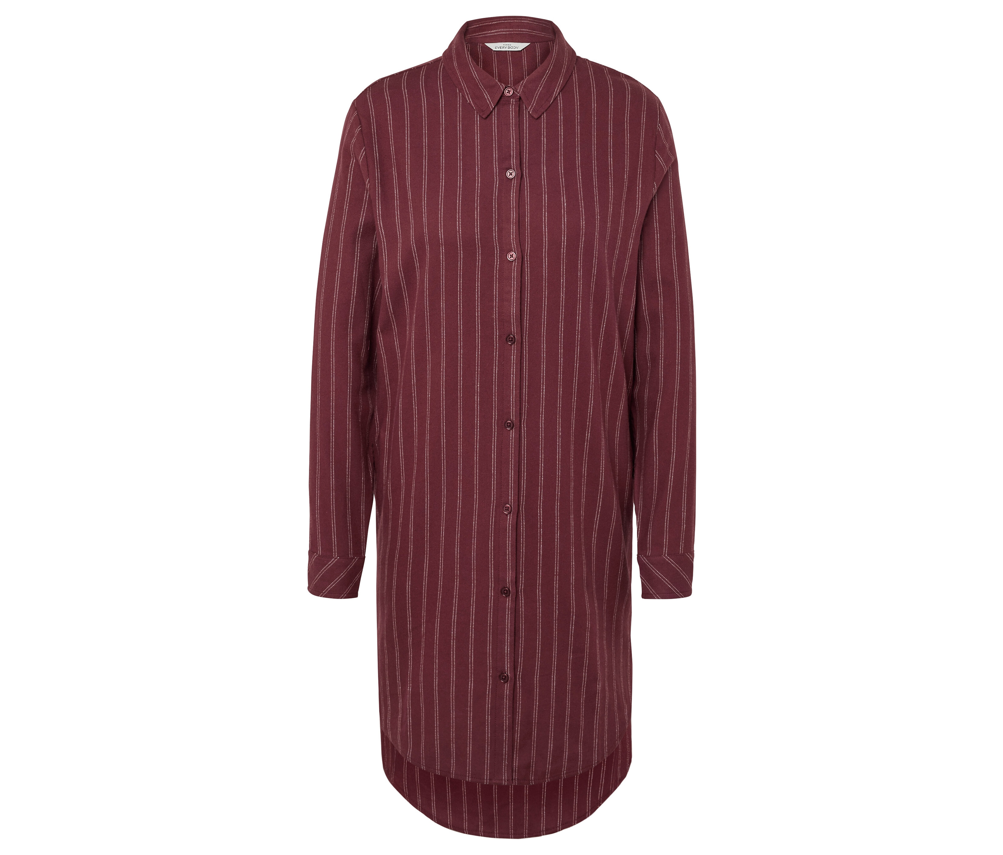 Tchibo - Flanell-Nachthemd - Damen - Gr. XL - bordeaux