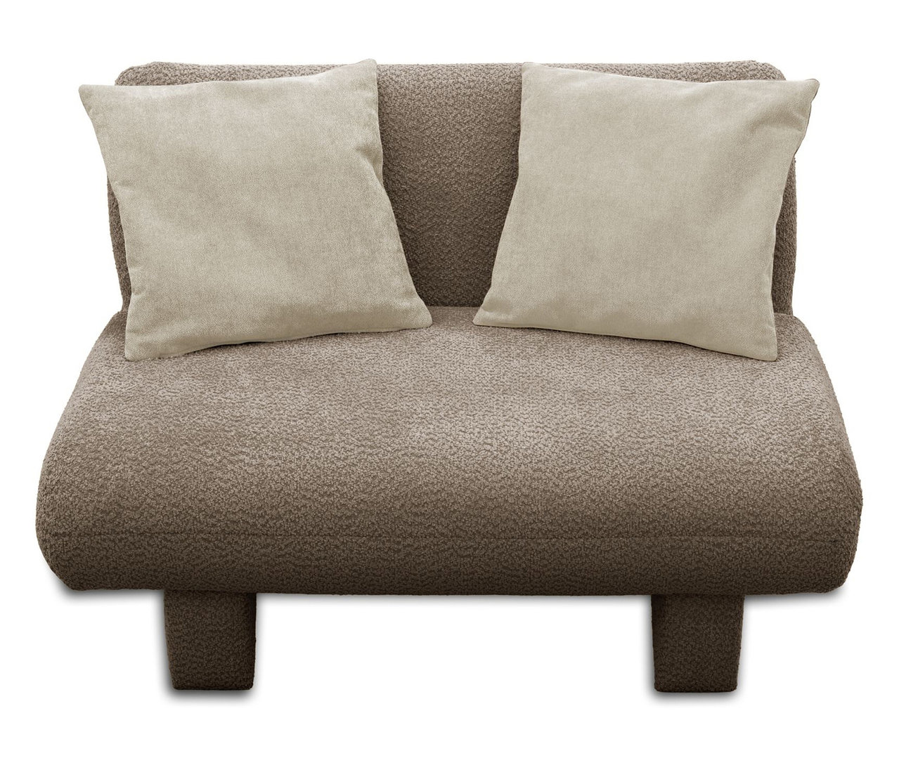 Beiges Domo Sofa »Alicante« mit zwei Kissen