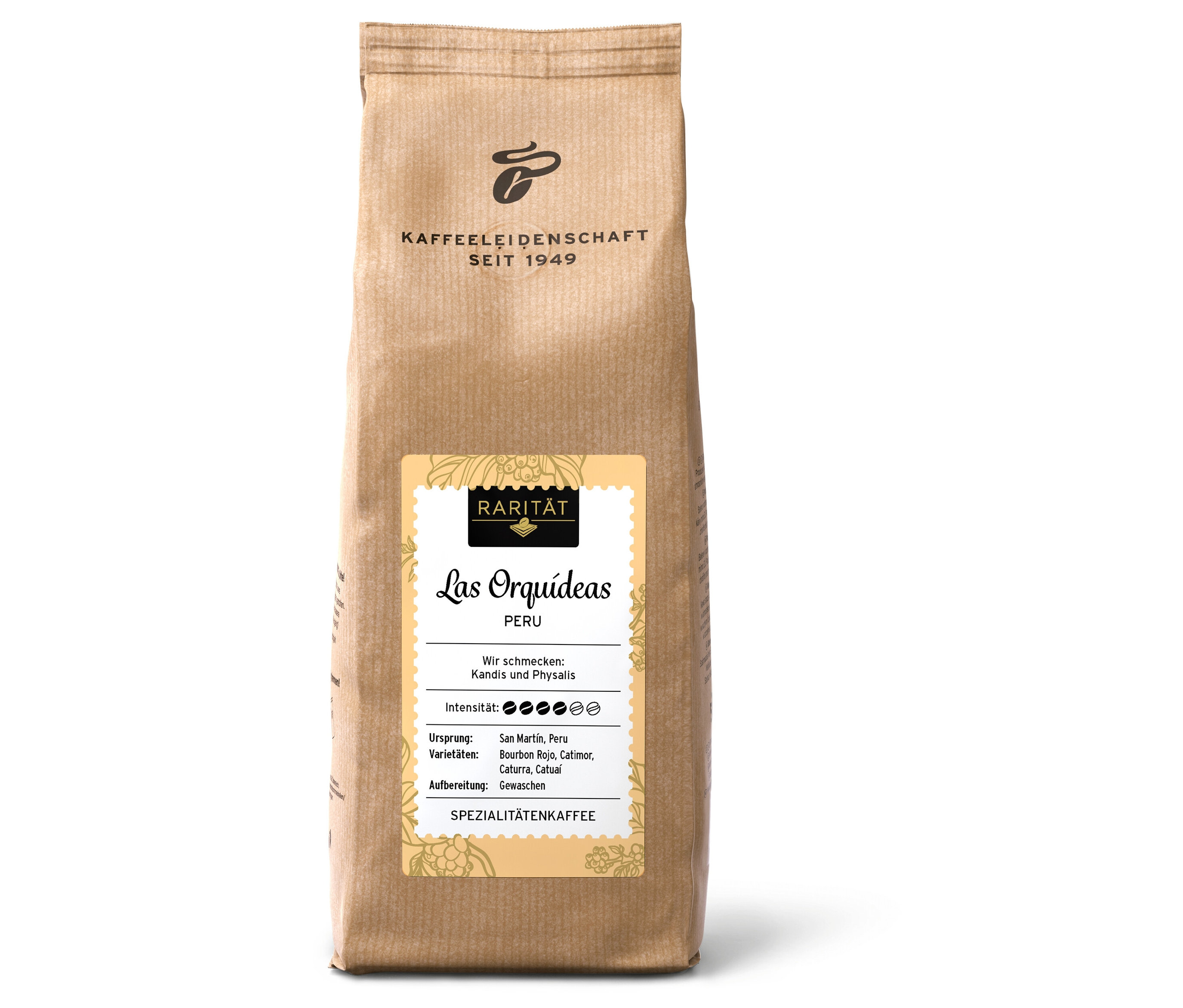 Tchibo - Rarität »Las Orquídeas Peru« - 500 g Ganze Bohne - Intensität: 4/6
