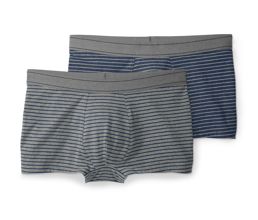 Zwei Slipboxer mit Streifen.