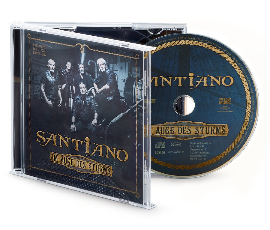 Das Cover der CD Santiano »Im Auge des Sturms« ist zu sehen.