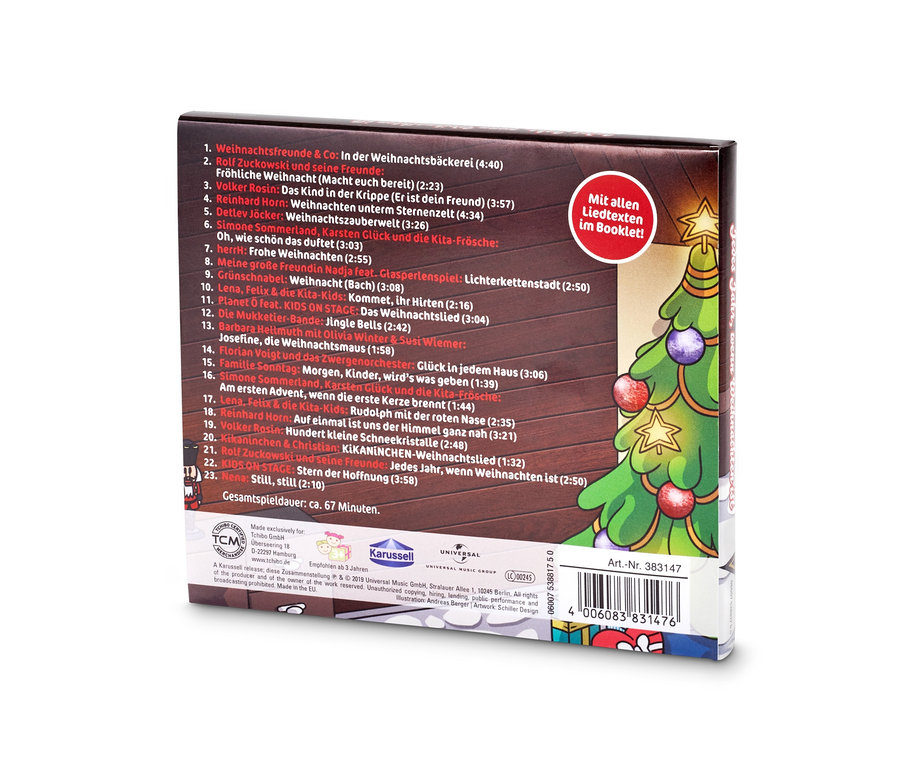 Cover der CD »Jedes Jahr, wenn Weihnachten ist« mit Weihnachtsbaum.