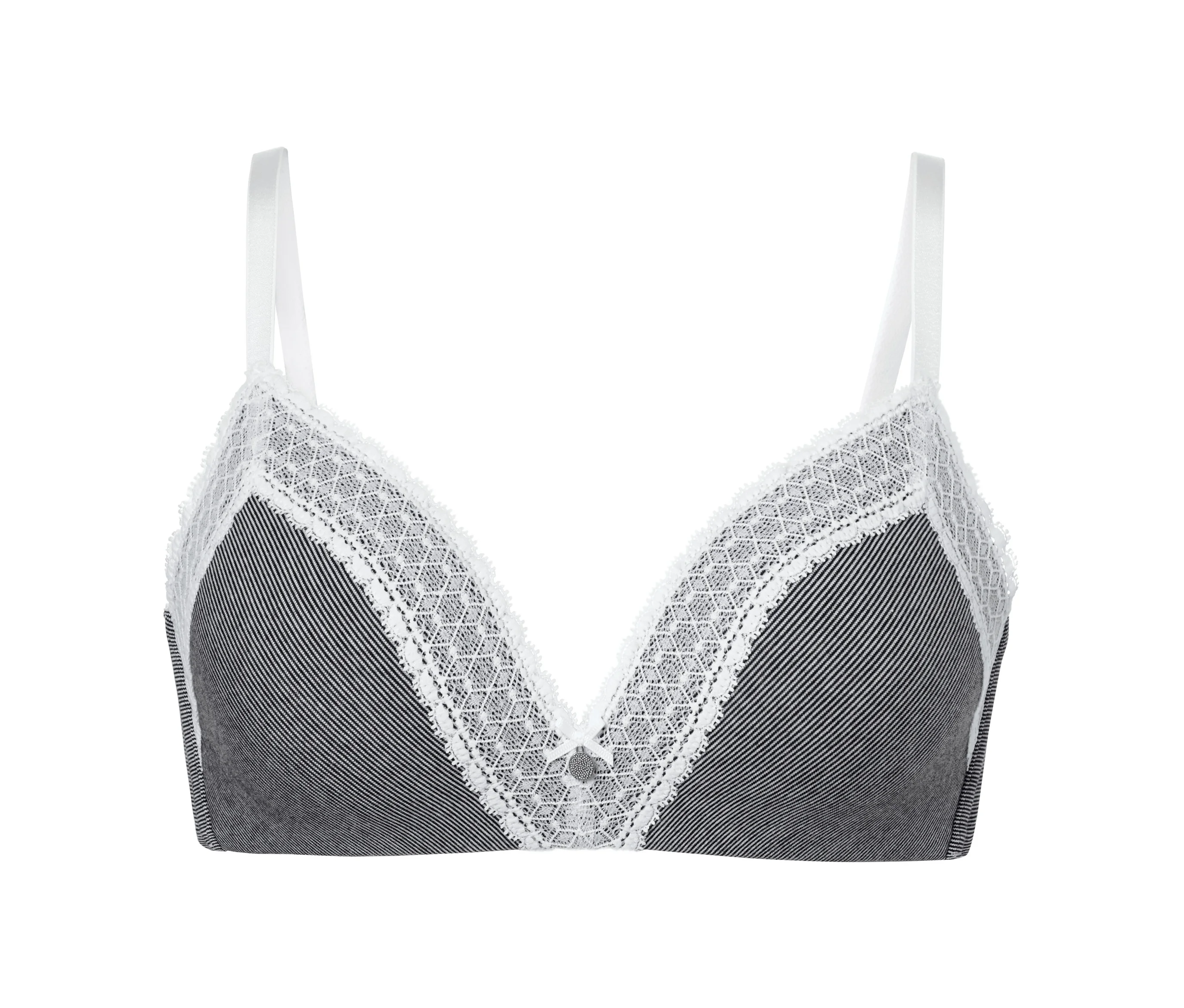 Tchibo - Softschalen-BH - Damen - Gr. 80B - schwarz/gestreift