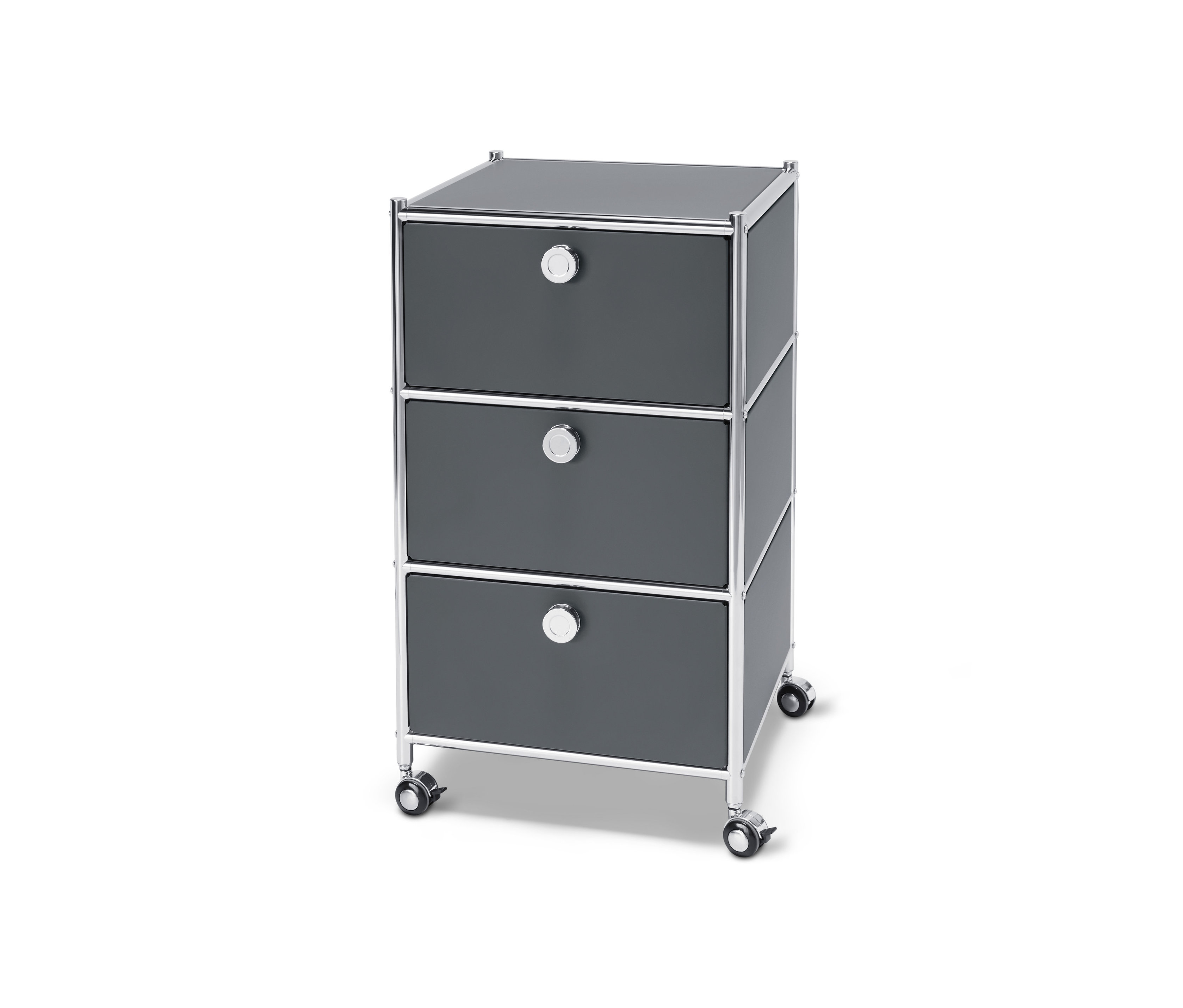 Tchibo - Rollcontainer »Cn3« mit 3 Schubladen - 40x40x70,5cm - chrom - Metall