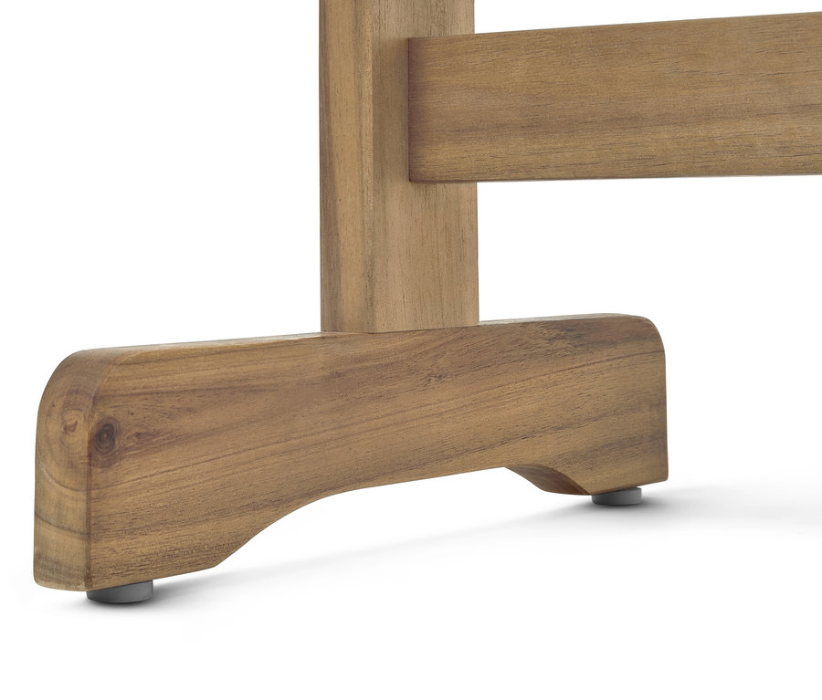 Detailansicht eines klappbaren Balkontischs »Lenja«.