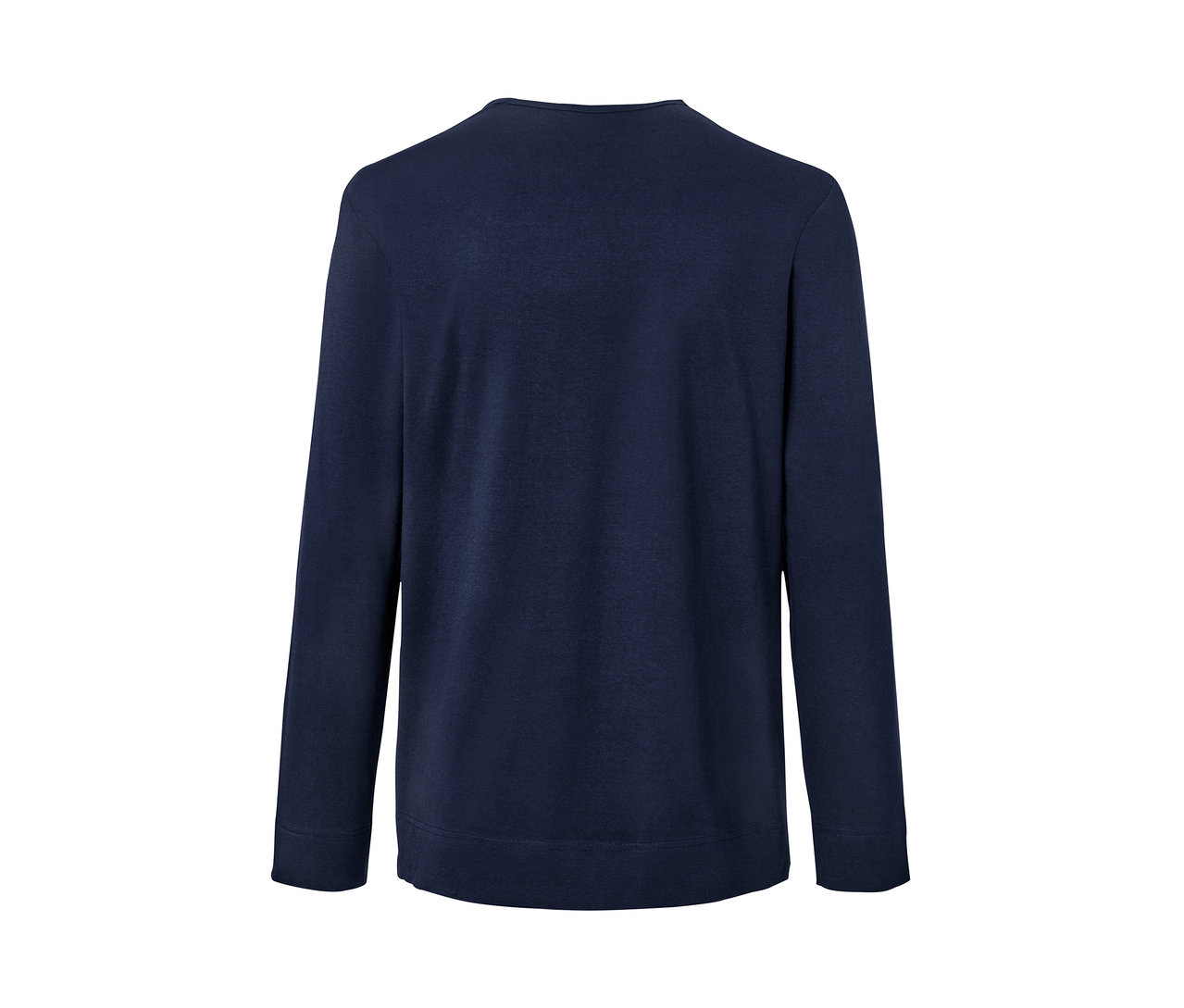 Marineblauer Pyjama mit gewebter Hose.