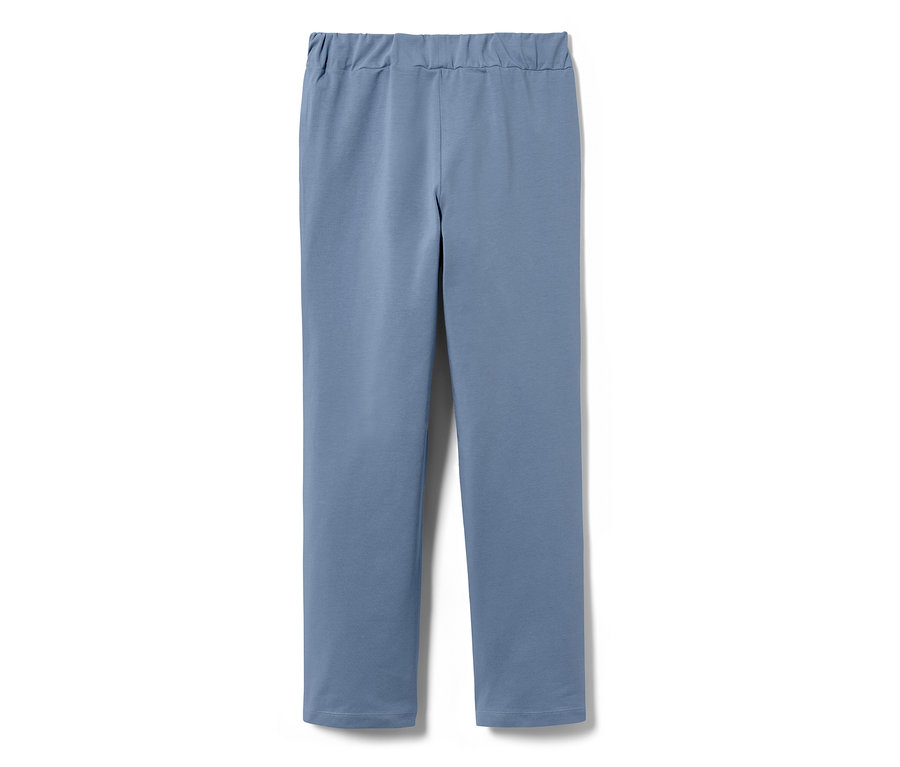 Eine blaue Jersey-Pyjamahose.