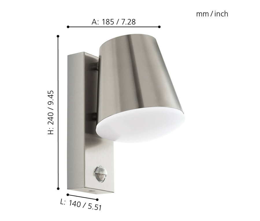 Eglo Outdoor-Wandleuchte »Caldiero« aus Metall.
