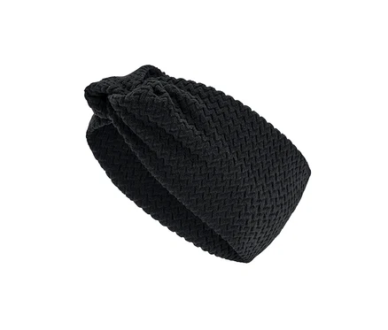 Detailaufnahme eines Fleecestirnbands.