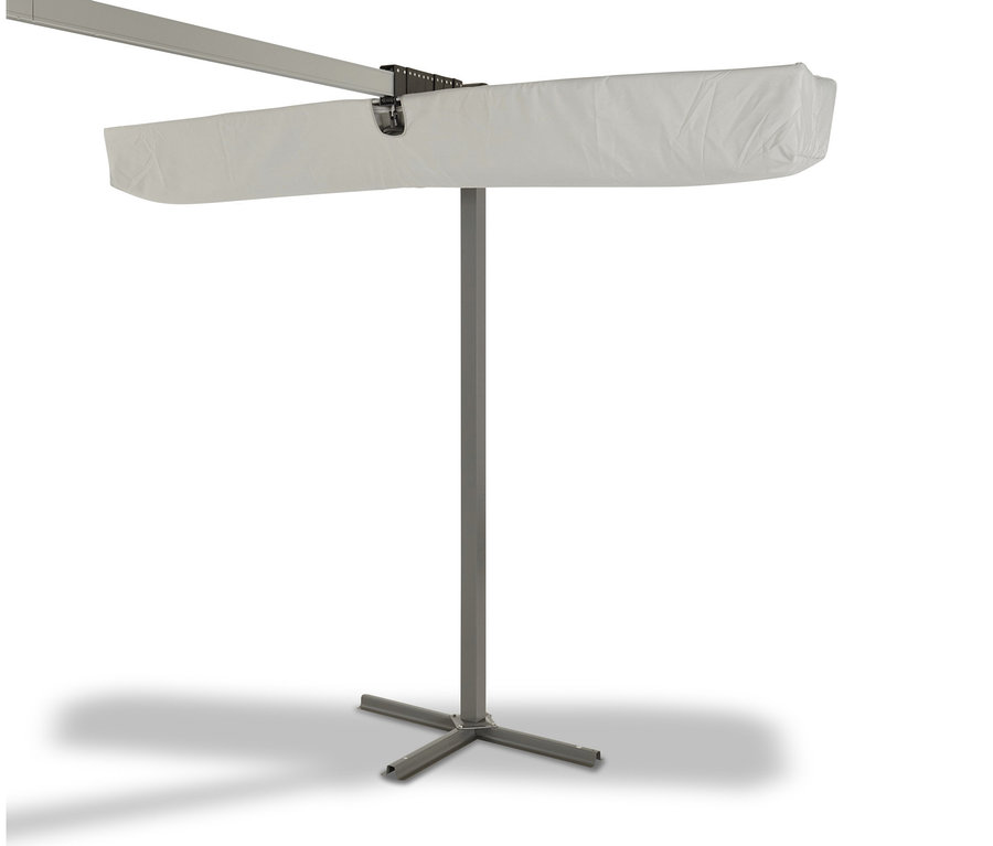 Leco Sonnendach, 400 x 250 cm, hellgrau.
