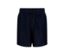 Dunkelblaue Shorts.