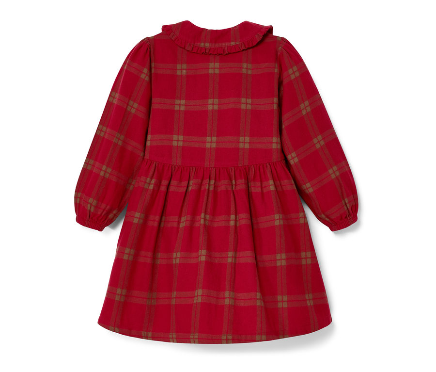Kleinkind-Webkleid, kariert.