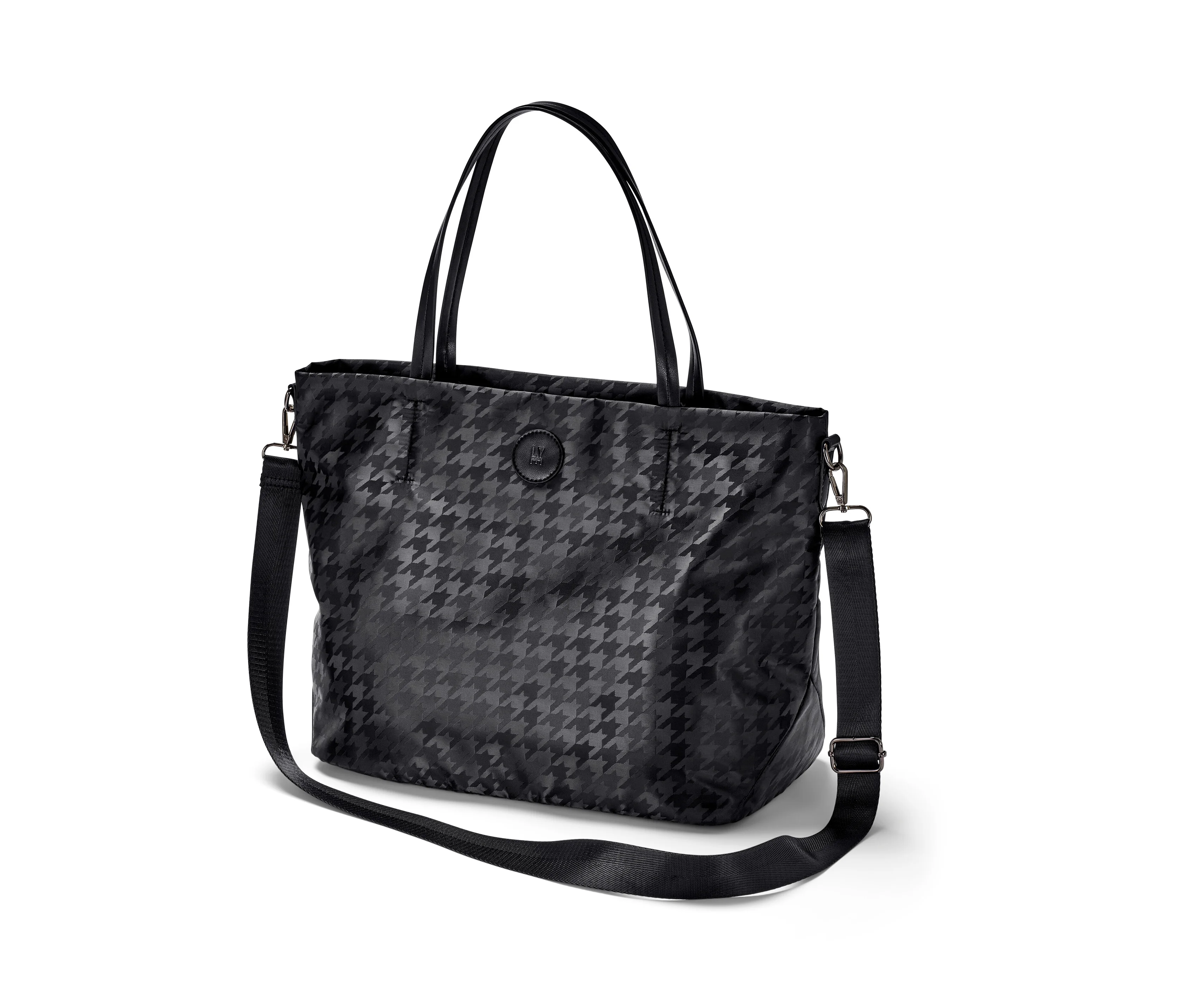 cm Breite günstig Kaufen-Tchibo - Shopper - schwarz. Tchibo - Shopper - schwarz <![CDATA[Shopper Farbe: Schwarz mit Hahnentritt-Jacquard Material: 100% Polyester (recycelt) Maße: B x H x T ca. 43 x 30 x 19 cm Schultergurt Länge ca. 120 cm, Breite ca. 3,5 cm Längenverstellbarer, a