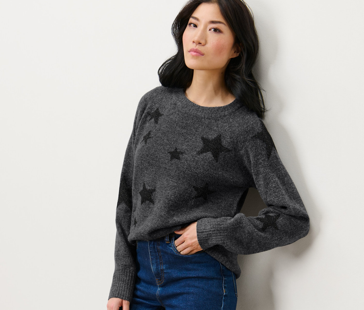 Thumbnail - Tchibo - Strickpullover - Damen - Gr. XXL - dunkelgrau