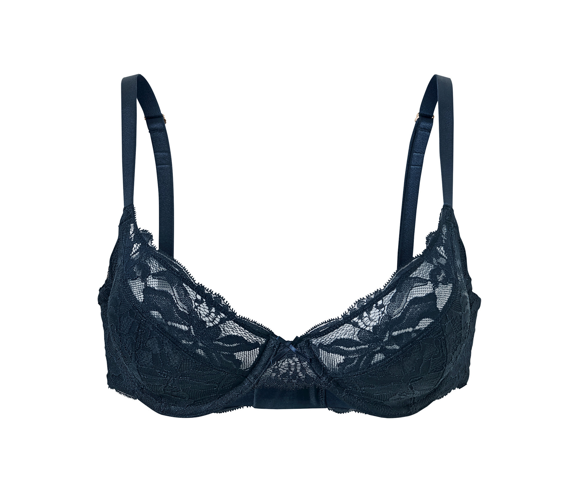Tchibo - Bügel-BH mit Spitze - Damen - Gr. 85C - dunkelblau