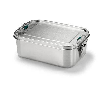 Eine To-go-Lunchbox aus Edelstahl.