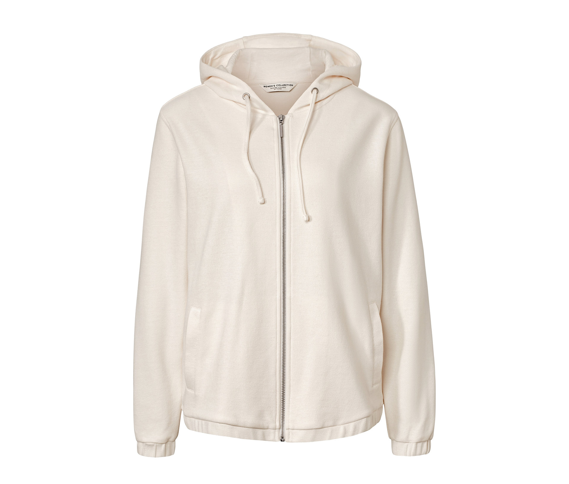 Sweatjacke - Damen - Gr. S - creme - creme