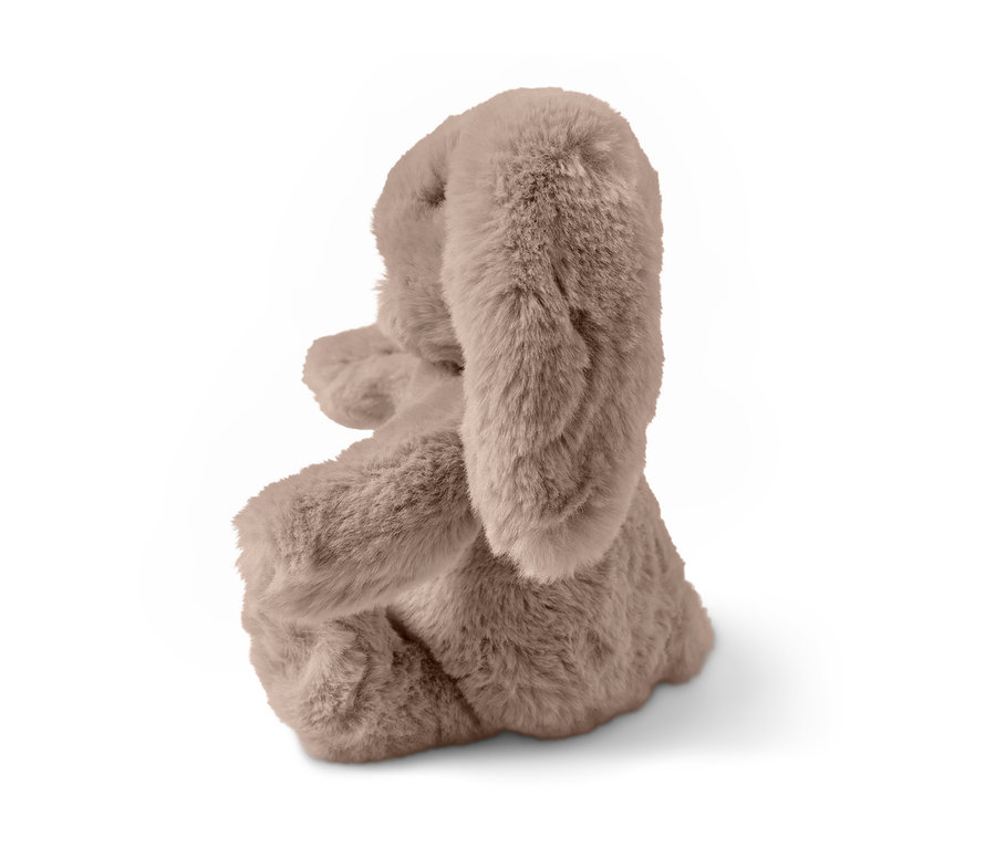 Detailansicht eines Plüsch-Hasen.
