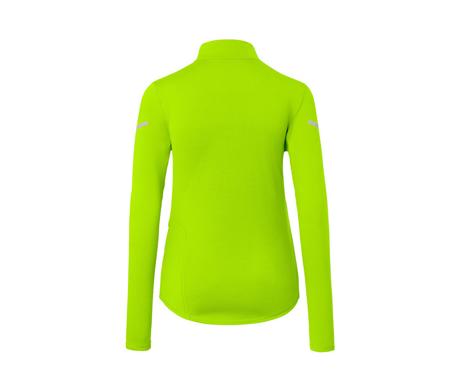 Detailansicht der Rückseite des neonlime Thermo-Funktionsshirts.