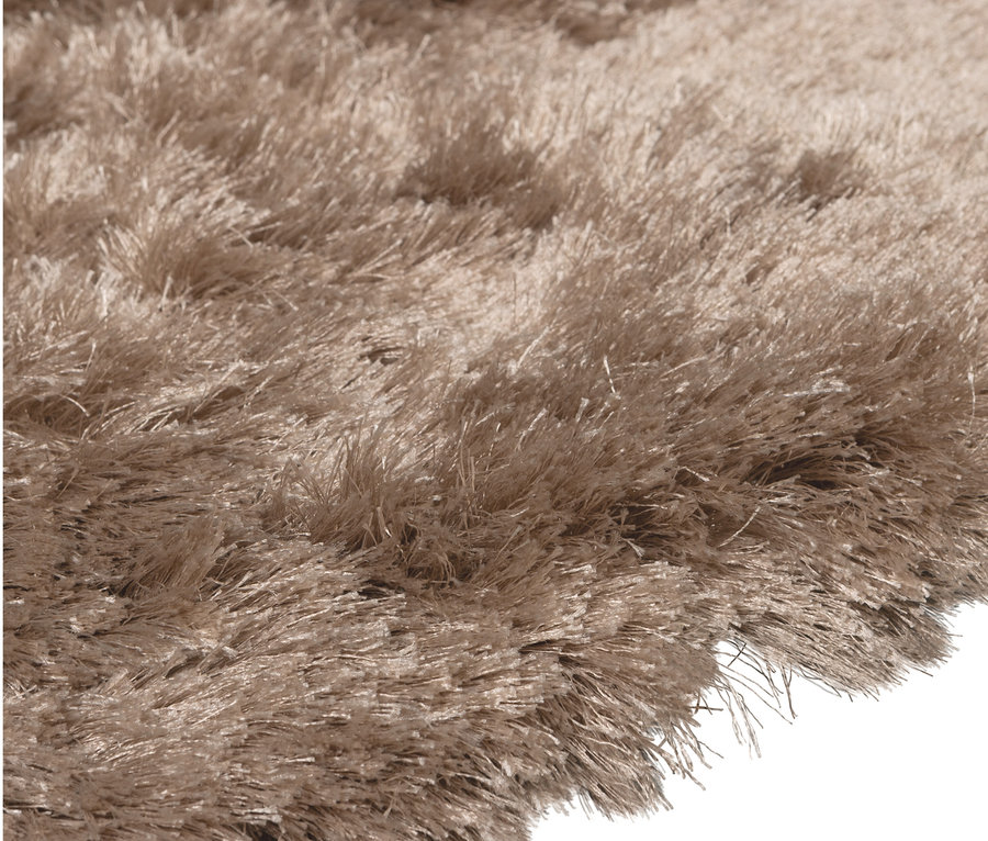 Detailaufnahme von Woood Teppich »Praline« 200 cm, nougat.