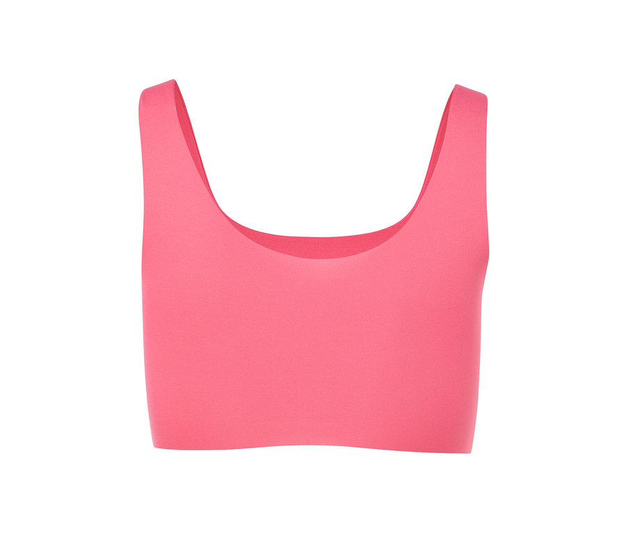 Pinkes Komfort-Bustier »bonded« auf weißem Hintergrund.