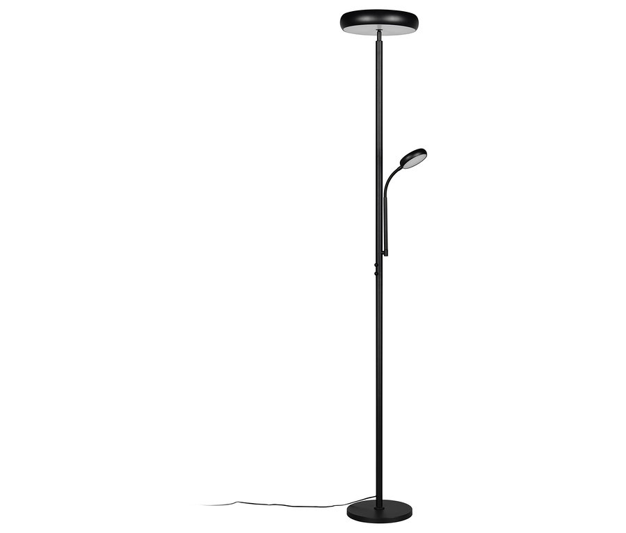 Schwarze Trio Stehleuchte »Palermo« mit zwei Lichtquellen.