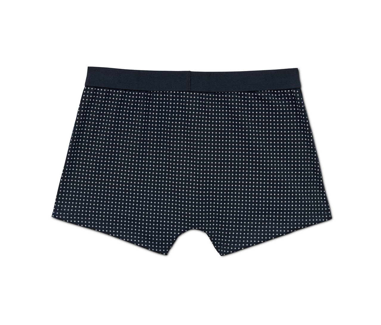 Eine einzelne dunkelblaue Slipboxer mit geometrischem Muster aus einem 5er-Pack.
