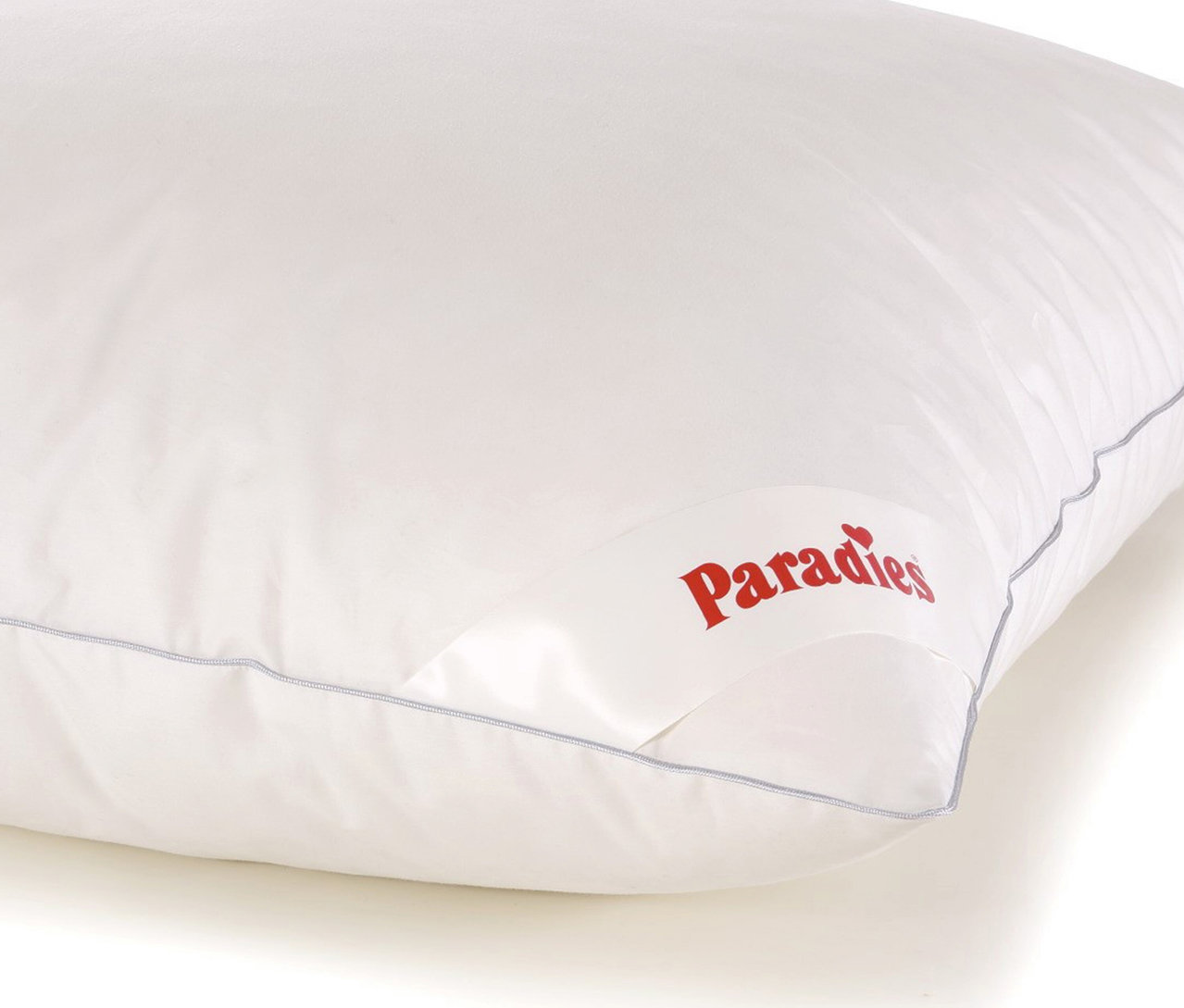 Detailaufnahme von einem weißen Kopfkissen.