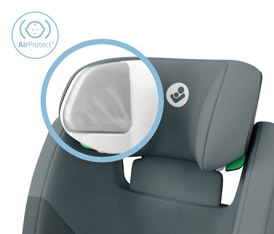Detailansicht eines grauen Maxi-Cosi Kinder-Autositzes »Rodifix S«, i-Size mit AirProtect.