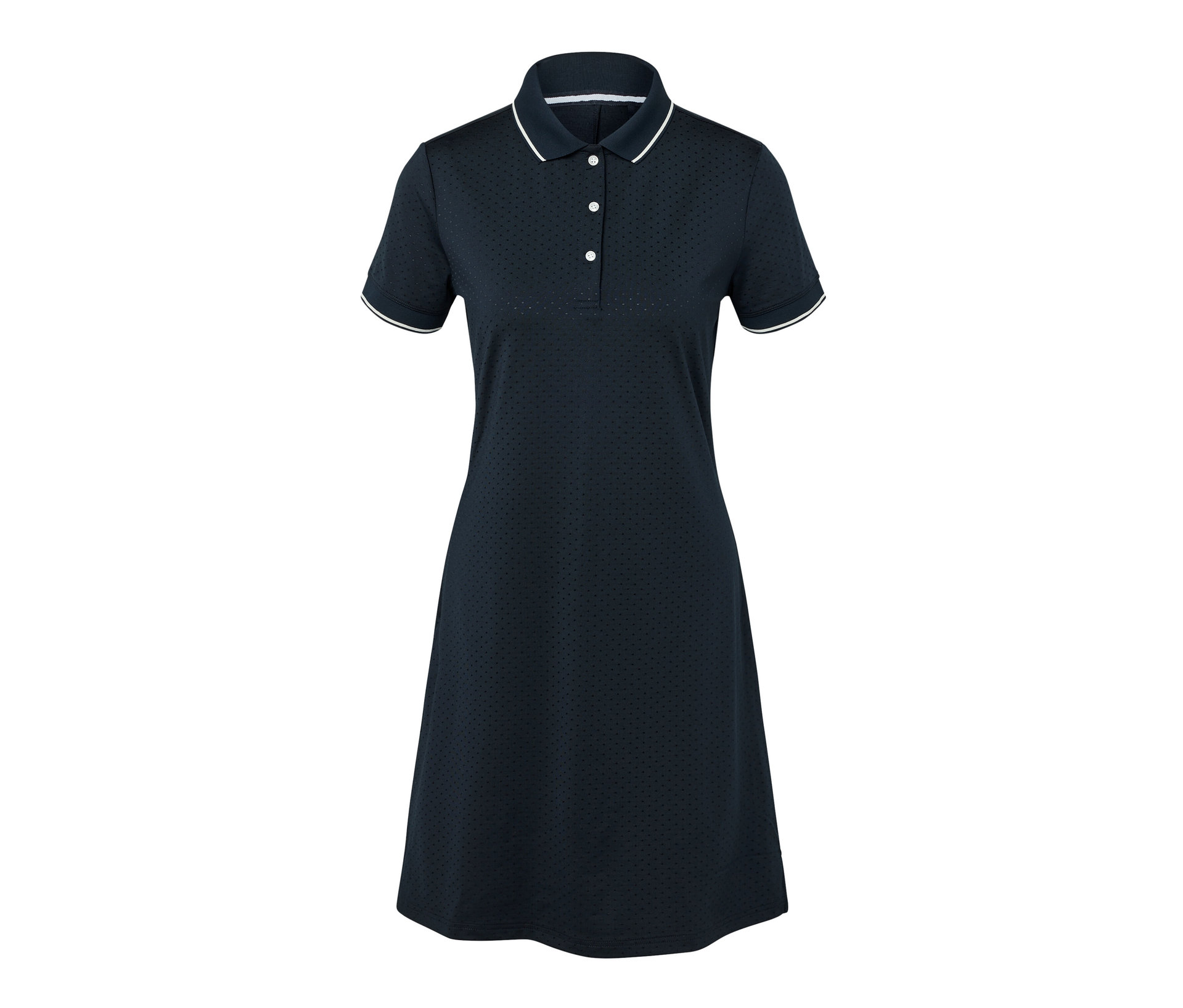 Sportkleid - Damen - Gr. 38 - dunkelblau/gepunktet - dunkelblau