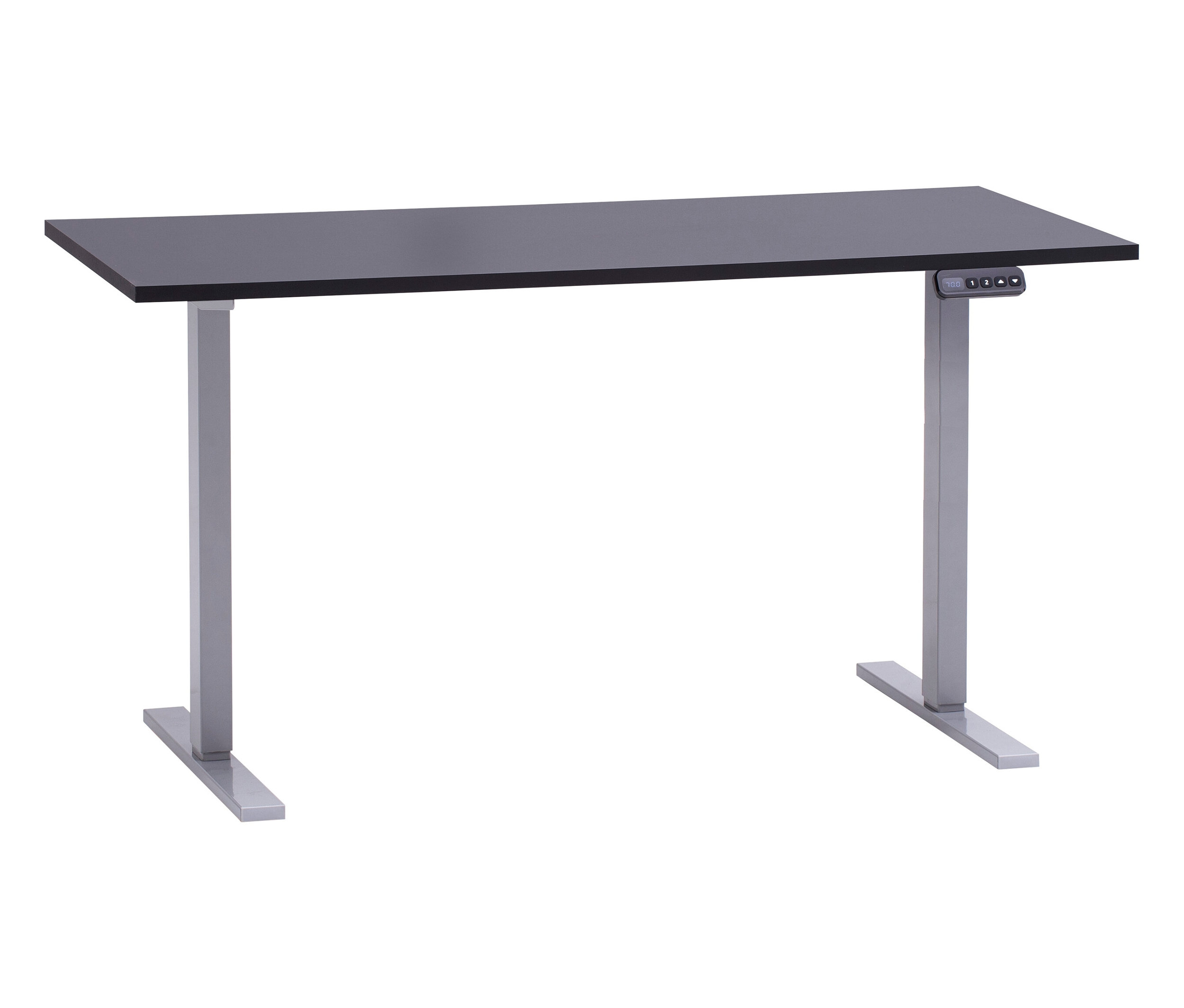 Tchibo - Höhenverstellbarer Schreibtisch »Metz« - 138x60x72,7cm - silber -