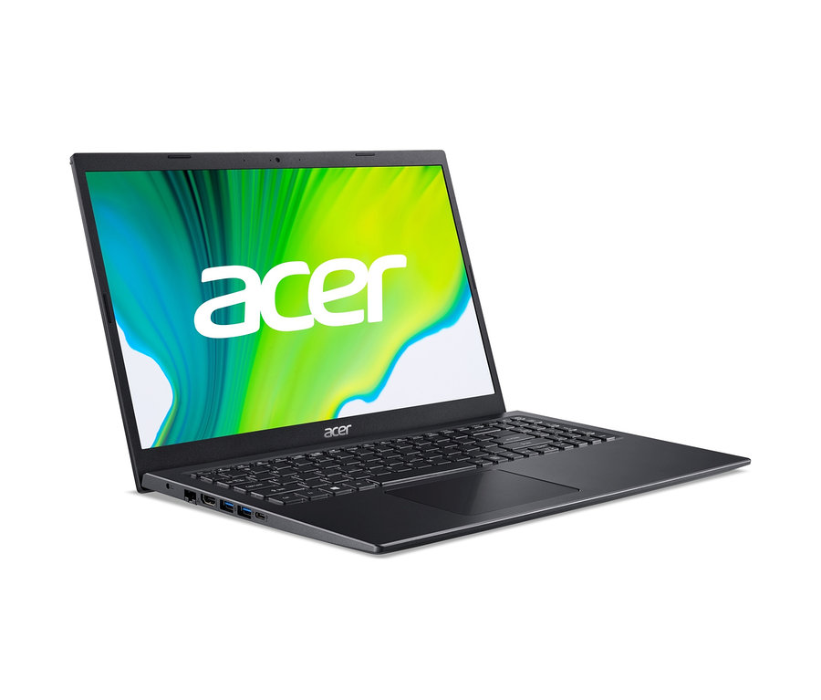 Schwarzes Acer Aspire Notebook »A515-56-34SG« mit Acer Logo auf dem Display.