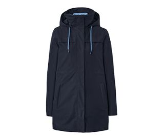 Dunkelblau. Innenjacke hellblau