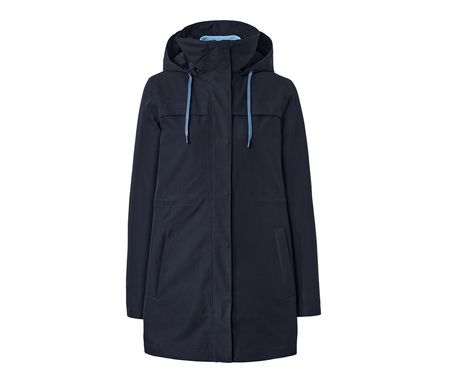 Blauer 3-in-1-Outdoormantel.