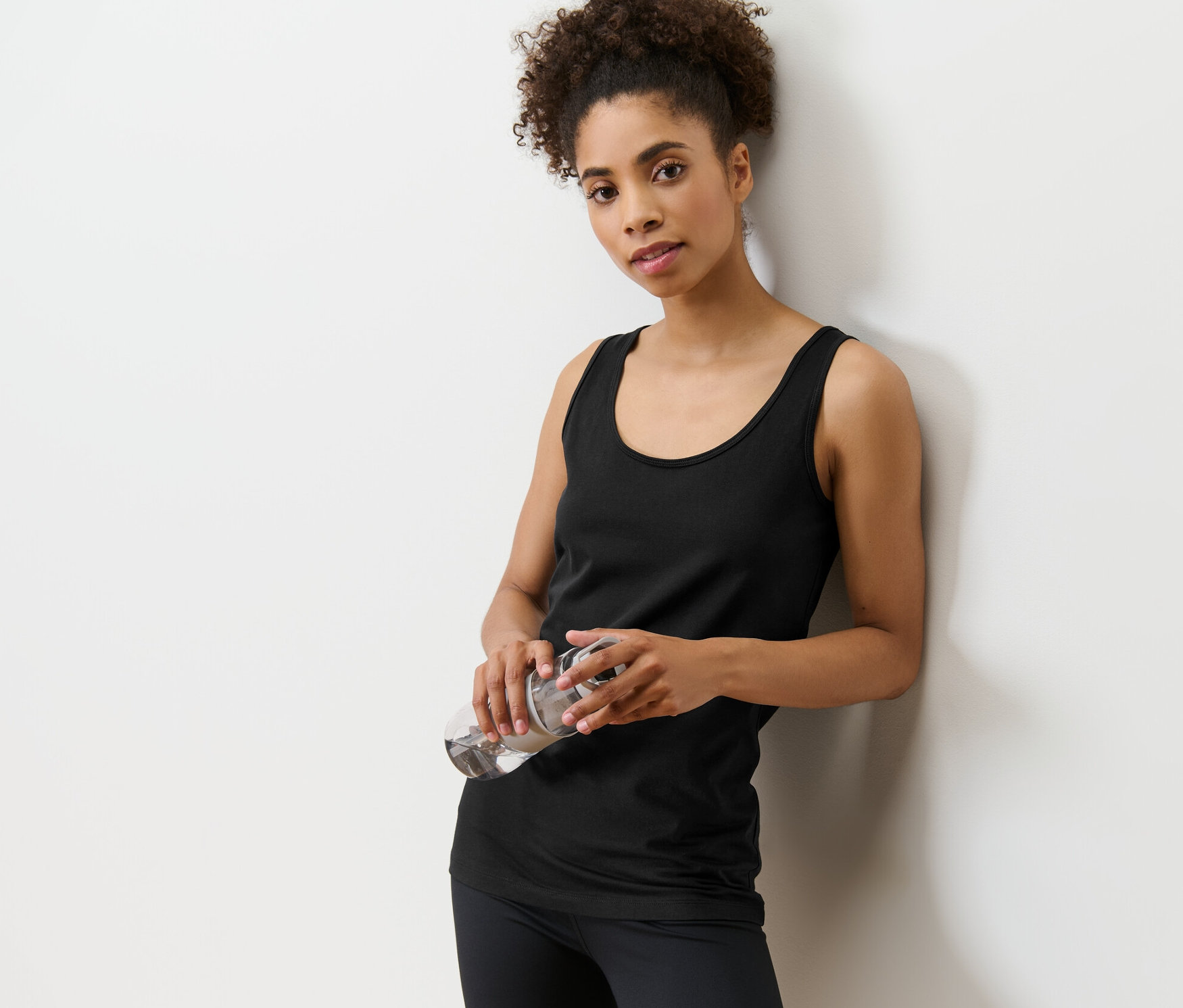 Thumbnail - Tchibo - 2 Tops - Damen - Gr. XS - schwarz