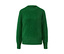 Grüner Strickpullover.