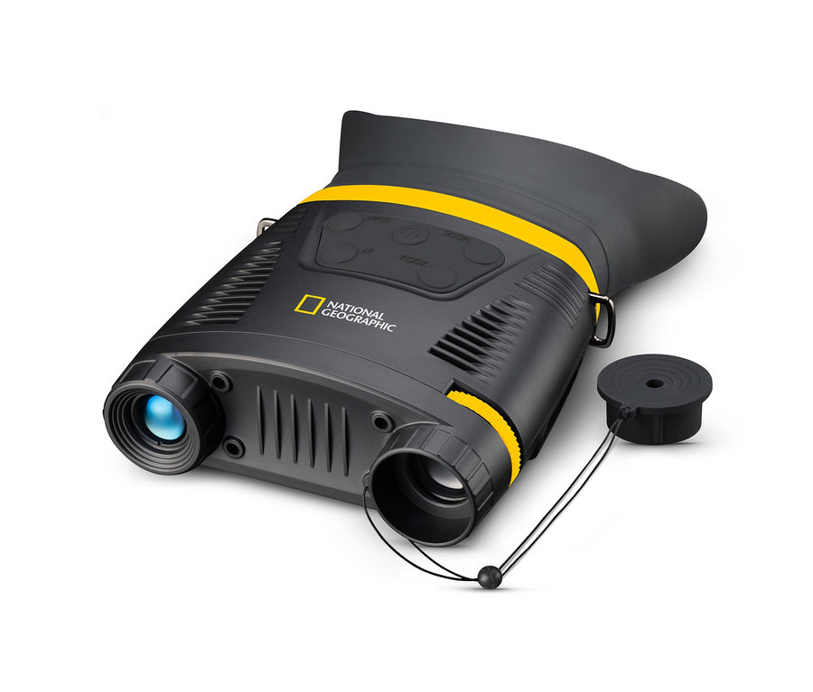 Schwarzes digitales NATIONAL GEOGRAPHIC binokulares Nachtsichtgerät 3,5x mit Aufnahmefunktion.