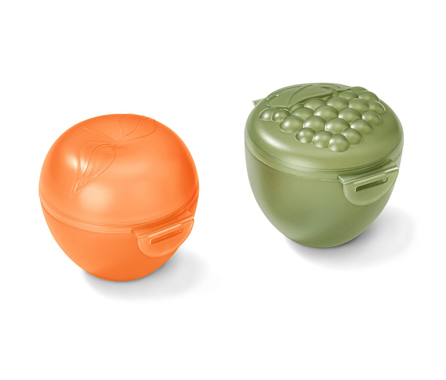 Apfel- und Traubenbox-Set.