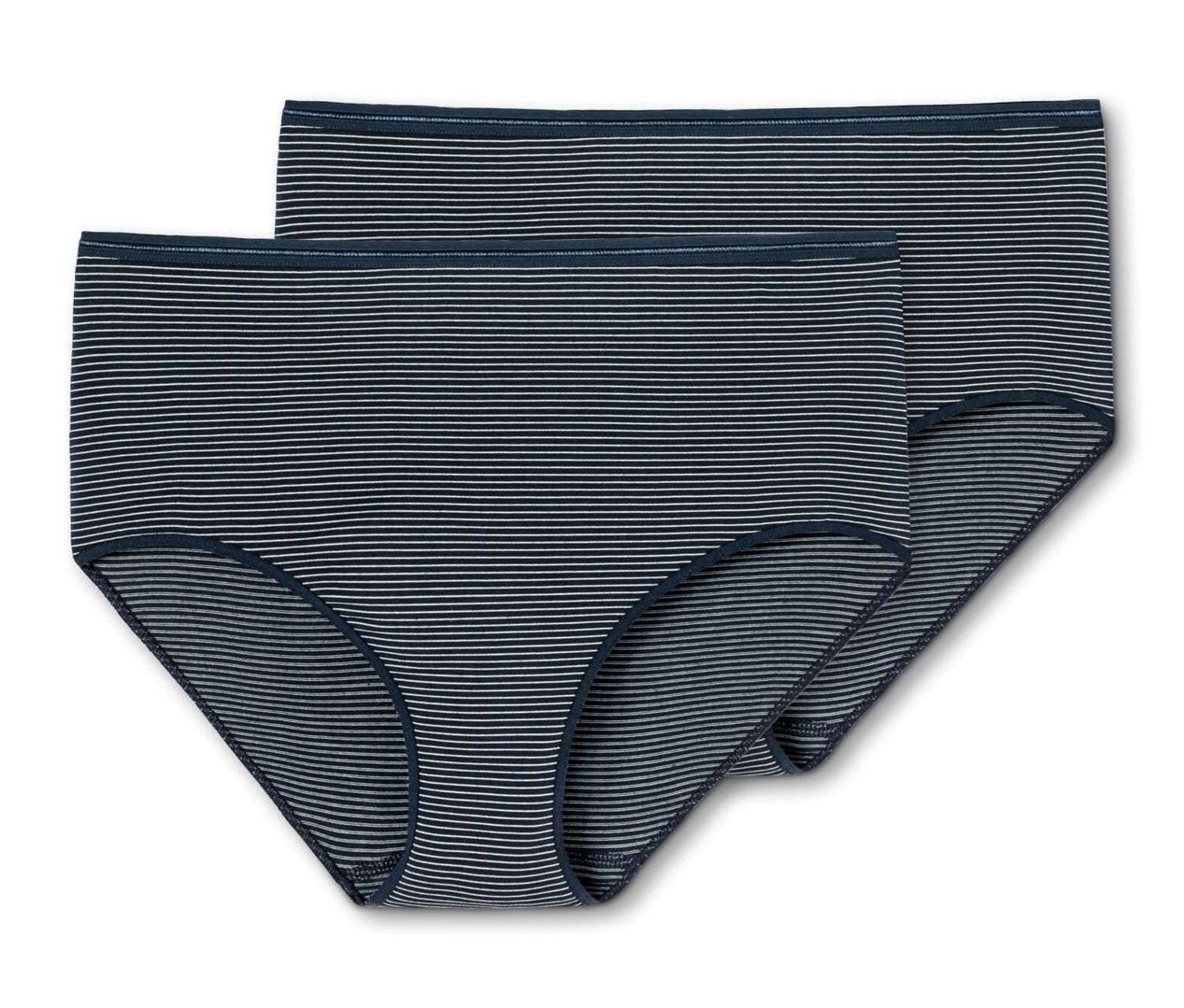 2 Schiesser Midislips mit Modal - Damen - Gr. 36 - dunkelblau