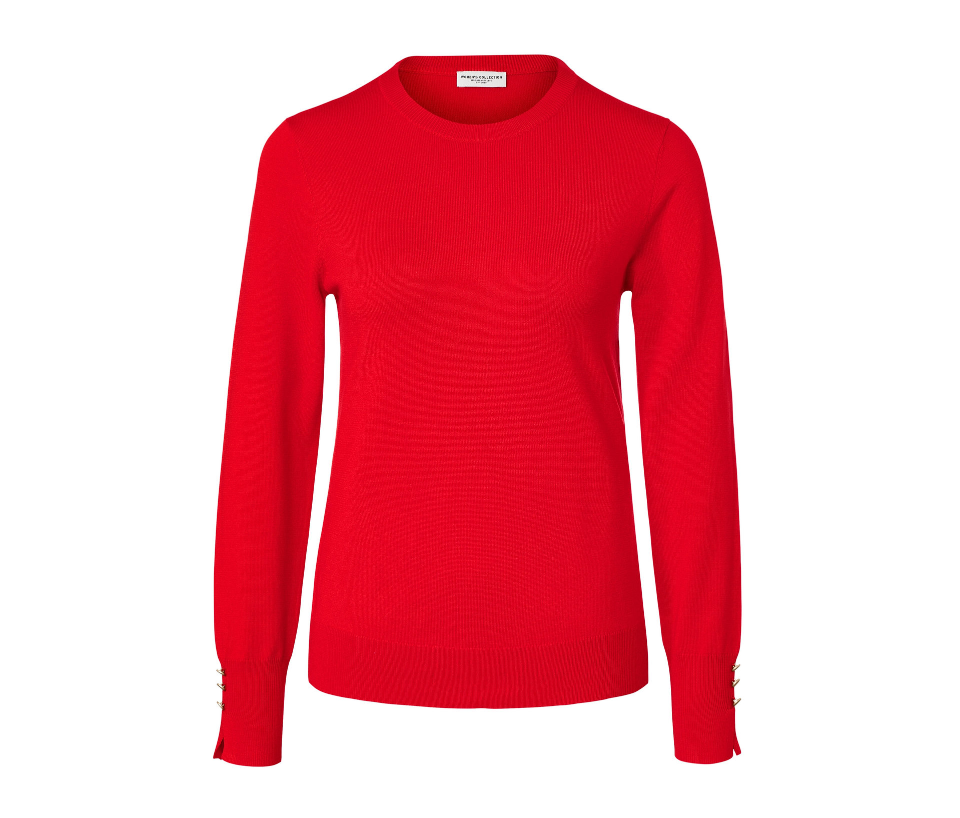 Feinstrickpullover - Damen - Gr. M - rot - rot