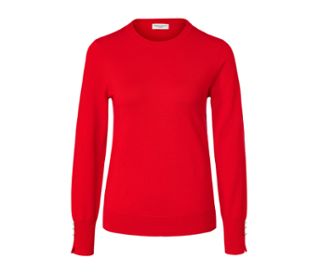 Feinstrickpullover, rot