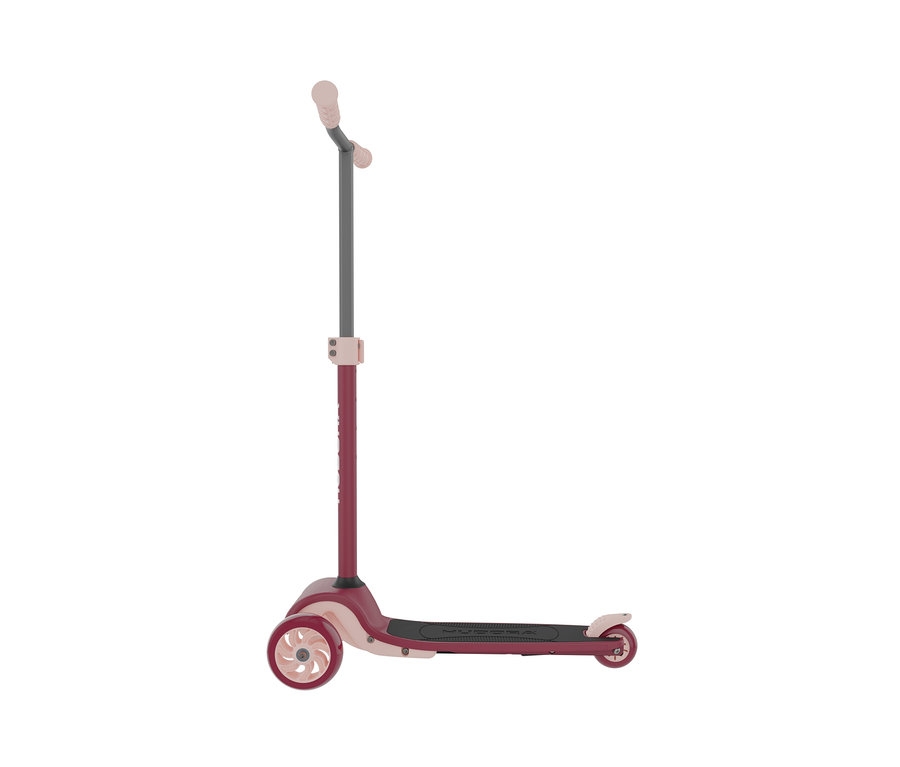 Bordeauxroter HUDORA Tri-Scooter.