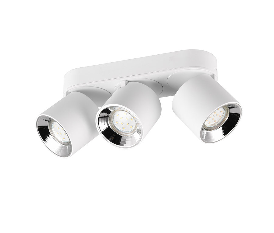 Weiße Trio Deckenleuchte »Guyana« mit drei Lampen.