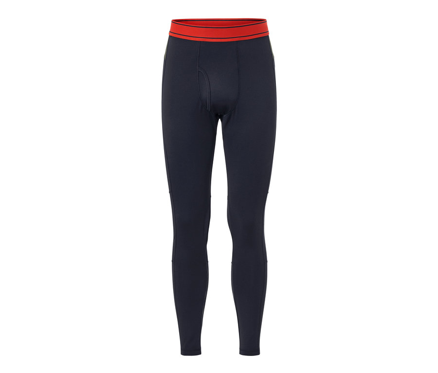 Dunkelblaue Thermo-Funktionsunterhose mit rotem Bund.