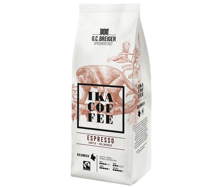Eine Packung G.C. Breiger - IKA Coffee - Espresso.